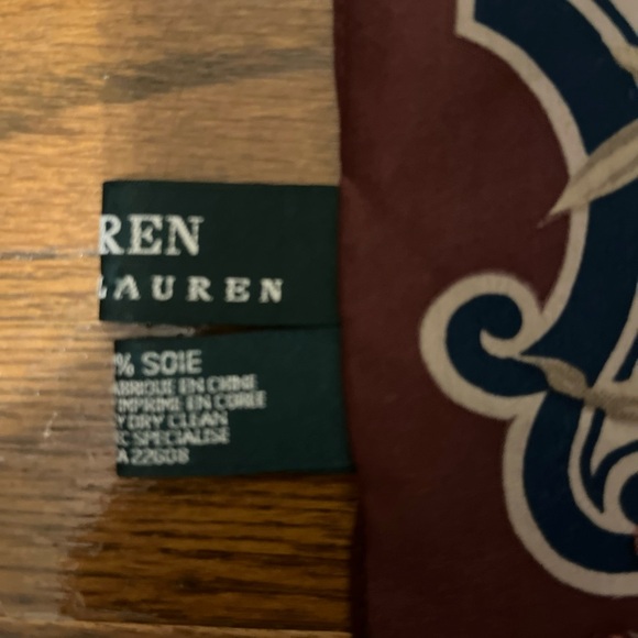 vintage ralph lauren silk English Garden Bohemian floral scarf - Picture 7 of 7